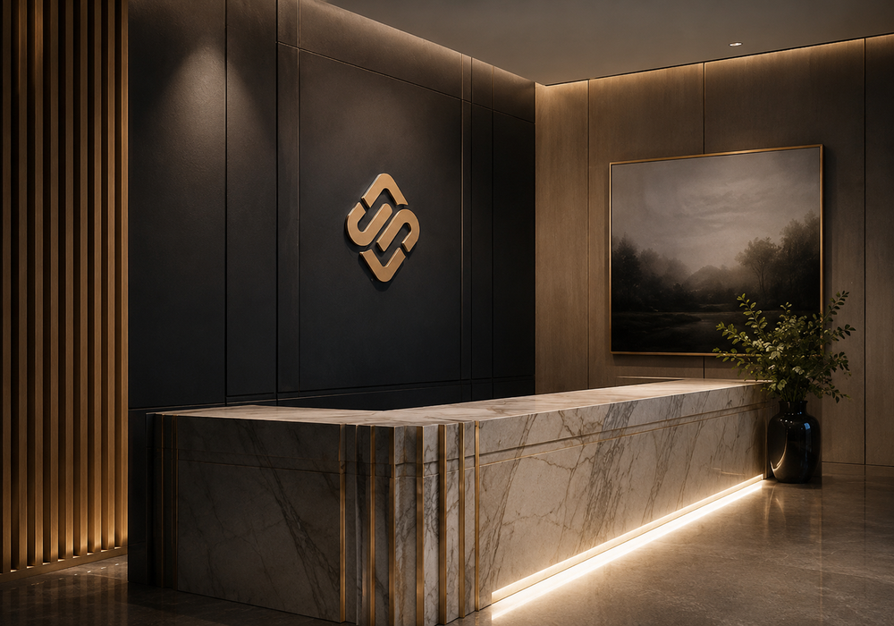 Season Investments reception with the brand emblem